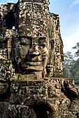 Angkor Thom - Bayon temple, second enclosure, corner towers seen from the central terrace 